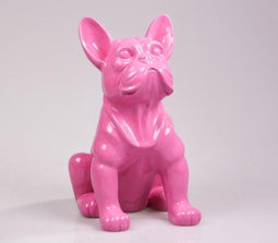 Franse Bulldog 37 cm fuchsia