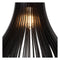 Atmooz - Hanglamp Zita L - zwart - Industrieel - Woonkamer / Slaapkamer / Eetkamer - Plafondlamp - Zwart hout - Hoogte 190cm - Hout