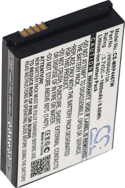 Batterij geschikt voor Motorola radio CLP1010, CLP1060, SL7550, vervangt BT90, HKLN4440B, HKNN4013A, SNN5826A, 3,7V 1800mAh