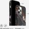 Selencia iPhone 12 (Pro) - Aurora Fashion Backcover - 100% gerecycled - Zwart Marmer