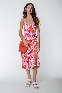 Colourful Rebel Zeva - Midi Dress - Mouwloos - Bloemen dessin - Maat S