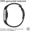 iMoshion Bandje Geschikt voor Fitbit Charge 2 - iMoshion Siliconen sport band ronde drukknoop zonder pinnetje - Zwart