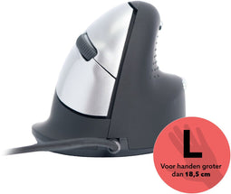 R-Go Tools HE Break - Ergonomische Muis - Verticaal - 2400 DPI - Rechts - Zwart