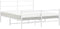 vidaXL - Bedframe - met - hoofd- - en - voeteneinde metaal - wit - 160x200 - cm