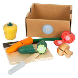 Small Foot houten snijen speeleten groenten set, 13dlg.