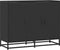 vidaXL - Dressoir - 94x35x76 - cm - bewerkt - hout - zwart