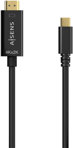 Aisens A109-0624 - HDMI naar USB Type-C Kabel - 1,8 m - Zwart