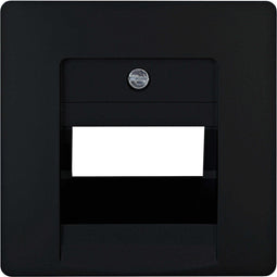 Kopp Tijdloze afdekplaat - 2-voudig - thermoplast - mat zwart - 70x70 mm