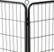 vidaXL - Hondenren - met - 16 - panelen - 60x80 - cm - staal - zwart