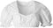 dressforfun - Dirndlblouse Antonia XXL - Korte mouwen met elastiek - Wit