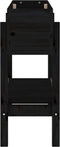 vidaXL - Plantenbak - verhoogd - 101x30x69 - cm - massief - grenenhout - zwart