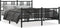 vidaXL - Bedframe - met - voetbord - zonder - matras - metaal - zwart - 160x200 - cm