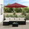 vidaXL - Vervangingsdoek - voor - zweefparasol - 350 - cm - bordeauxrood