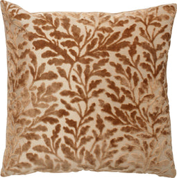 Dutch Decor TWIG - Kussenhoes velvet 45x45 cm Tobacco Brown - bruin - met rits