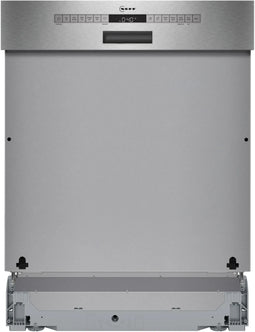 Neff S145ECS15E - Half geïntegreerde vaatwasser - 14 couverts - geborsteld staal