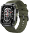 Valante FitMax Smartwatch - Smartwatch Heren - Groen - 53 mm - Stappenteller - Hartslagmeter - Saturatiemeter - Bellen via Bluetooth