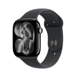 Apple Watch Series 11 - Smartwatch - GPS + Cellular - 46mm - Aluminium - Sportbandje M/L - Zwart