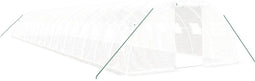vidaXL - Tuinkas - met - stalen - frame - 72 - m² - 18x4x2 - m - wit
