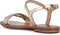 GEOX D SOZY Q A - Platte sandalen - Verstelbare pasvorm - GOLD