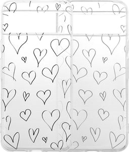iMoshion Hoesje Geschikt voor Google Pixel 8 Hoesje Siliconen - iMoshion Design hoesje - Meerkleurig / Hearts