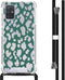 iMoshion Hoesje Geschikt voor Samsung Galaxy A71 Hoesje Met Koord - iMoshion Design Hoesje met Koord - Groen / Transparant / Panther Illustration Transparent