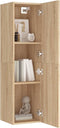 vidaXL - Tv-meubels - 2 - st - 30,5x30x110 - cm - bewerkt - hout - sonoma - eikenkleurig