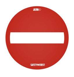 VLOERSTICKER "GEEN DOORGANG" (gladde vloer) Ø35cm ROOD 2 STUKS
