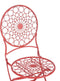SCARIO - Tuinstoelen set van 2 - Rood - IJzer