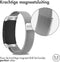 iMoshion Bandje Geschikt voor Samsung Gear Fit 2 / 2 Pro - iMoshion Milanees magnetische band - Zilver
