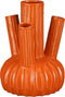 Mica Decorations Felipe - Tulpenvaas - Handgemaakt keramiek - Oranje H27 x Ø20 cm