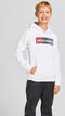 JACK&JONES JUNIOR JJECORP LOGO SWEAT HOOD NOOS JR - Jongens Trui met Capuchon en Kangoeroezak - Maat 176