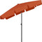 vidaXL - Strandparasol - 200x125 - cm - terracottakleurig