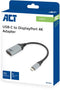 ACT AC7030 - USB-C naar DisplayPort adapter - 4K 60Hz - Grijs Zwart