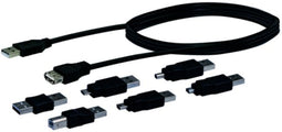 Schwaiger CAUSET531 - USB 2.0 Kabel - 2x type-A - Zwart