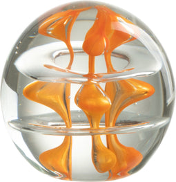 J-Line presse-papier Kunst - glas - oranje - small