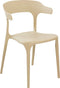 Beliani GUBBIO - Eetkamerstoel set - Beige - Kunststof