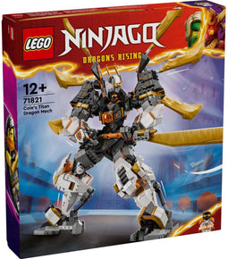 LEGO NINJAGO® Cole's reusachtige drakenmecha 71821 - Mecha met verstelbare onderdelen en cockpit - 1055 onderdelen