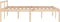 vidaXL - Seniorenbed - massief - grenenhout - 150x200 - cm