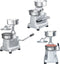vidaXL - Hamburgerpersmachine - met - 500 - scheidingsbladen - 13 - cm - aluminium