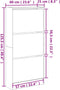 Schoenenkast 60x21x125,5 cm bewerkt hout grijs sonoma eiken