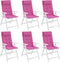 vidaXL - Stoelkussens - 6 - st - hoge - rug - oxford - stof - roze