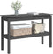 vidaXL - Wandtafel - 110x40x75 - cm - massief - grenenhout - grijs