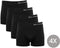 Milanoro - Naadloze boxershorts - Set van 4 - Zwart (4 stuks)
