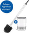 WC Borstel met Houder - Hygiënische Toiletborstel Vrijstaand of Hangend - Siliconen WC Borstel - Wit