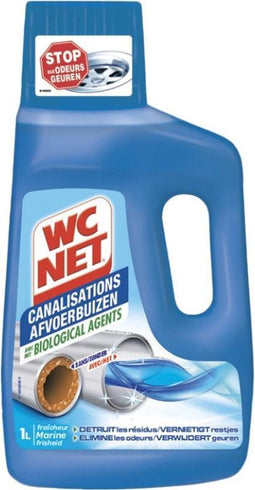 WC Net Onderhoud afvoerbuizen met biologisch stoffen Marine - 1 L