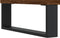 vidaXL - Nachtkastje - 40x35x50 - cm - bewerkt - hout - bruin - eikenkleur