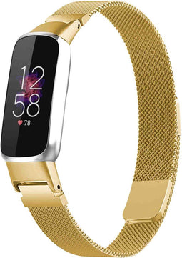 imoshion Milanees magnetisch bandje - Geschikt voor Fitbit Luxe - Goud - M