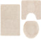 vidaXL - 3-delige - badmat - set - Crème - Polypropyleen - Antislip