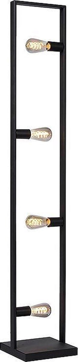 Atmooz - Vloerlamp Riley - Staande Lamp - Stalamp - Woonkamer - Zwart - Hoogte 150cm - Metaal