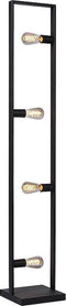 Atmooz - Vloerlamp Riley - Staande Lamp - Stalamp - Woonkamer - Zwart - Hoogte 150cm - Metaal